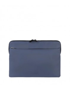 Tucano Gommo Sleeve Funda Portatil 15 6" - Material Engomado Impermeable - Bolsillo para Accesorios - Color Azul