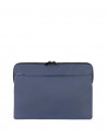 Tucano Gommo Sleeve Funda Portatil 15 6" - Material Engomado Impermeable - Bolsillo para Accesorios - Color Azul