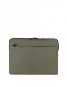 Tucano Gommo Sleeve Funda Portatil 15 6" - Material Engomado Impermeable - Bolsillo para Accesorios - Color Verde