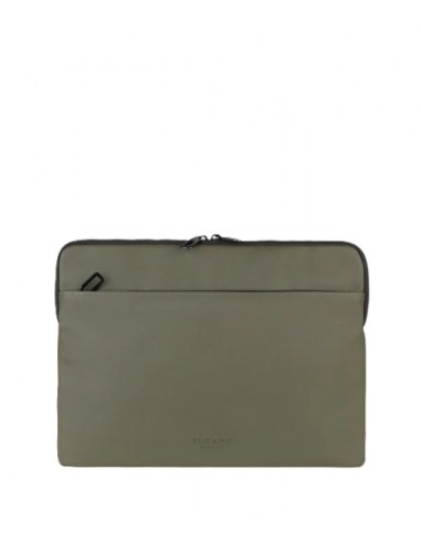 Tucano Gommo Sleeve Funda Portatil 15 6" - Material Engomado Impermeable - Bolsillo para Accesorios - Color Verde