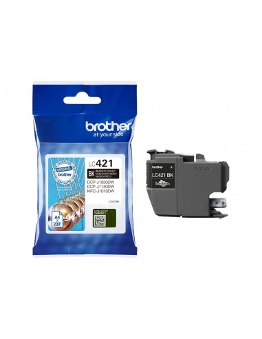 Brother LC421 Negro Cartucho de Tinta Original - LC421BK