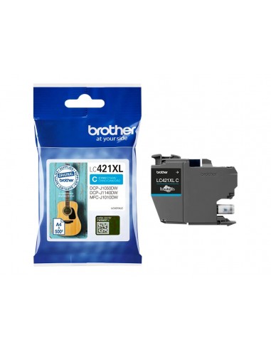 Brother LC421XL Cyan Cartucho de Tinta Original - LC421XLC