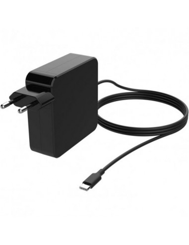 Leotec Cargador Rapido para Portatil USB-C 65W - Carga Rapida PD 3.0