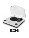 Energy Sistem WhiteSpin Tocadiscos - Altavoces 10W - Funcion Auto-Stop - Conexion RCA-Bluetooth y USB - Color Blanco