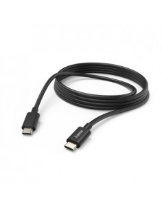 Hama Cable USB-C - Longitud 1m - USB-C a USB-C - 480 Mbit s - 60W - Color Negro