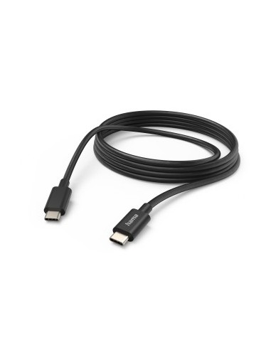 Hama Cable USB-C - Longitud 1m - USB-C a USB-C - 480 Mbit s - 60W - Color Negro