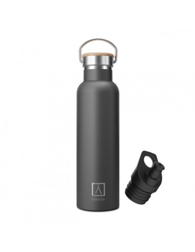 Numada Mibbot Botella Termica - Capacidad de 600ml - Tapon Deportivo - Bolsa de Neopreno - 5 Capas - Libre de BPA - Boca