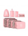 Numada Midweek A80 Pack de 8 Organizadores de Maleta - Poliester Impermeable - Malla Semitransparente - Cremallera con Doble