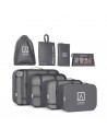 Numada Midweek A80 Pack de 8 Organizadores de Maleta - Poliester Impermeable - Malla Semitransparente - Cremallera con Doble