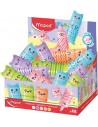 Maped Kawaii Expositor con 48 Mini Marcadores Fluorescentes Pastel - Divertidos DiseÃ±os Kawaii - Trazo de 1 a 5mm - Ideal