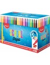 Maped Color`Peps Longlife School Pack de 144 Rotuladores con Punta Media Bloqueada 3.7mm - Tinta Lavable - Colores Surtidos