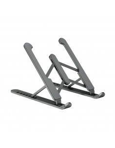 Aisens Soporte de Sobremesa Ajustable para Portatil-Tablet Oscuro - Color Gris