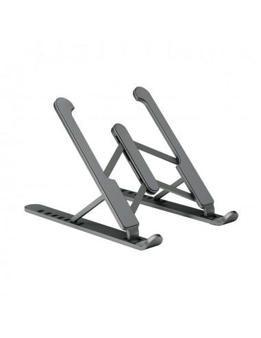 Aisens Soporte de Sobremesa Ajustable para Portatil-Tablet Oscuro - Color Gris