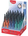 Maped Duo Pen Expositor con 24 Compases Duo - Compas que se puede Utilizar como Portaminas - Clip de Bolsillo - Colores