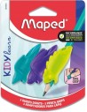 Maped Kidy Lern Pack de 3 Guias de Lapiz para Dedos - 3 Modelos Tiburon-Camaleon y Conejo - Apta para la Mayoria de Lapices