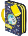 Maped Futbol Estuche con 31 Articulos-Goma de Borrar-Sacapuntas-Lapiz de Grafito HB-2 Boligrafos-Regla-12 Lapices de