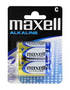 Maxell Pack de 2 Pilas Alcalinas LR14 C