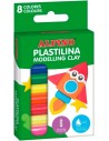 Alpino Pack con 8 Barras de Plastilina 12gr - Muy Flexible - Pueden Mezclarse - Sin Gluten - Colores Surtidos