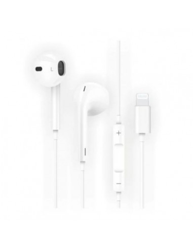 TechOneTech ear Tech Hip Auriculares Intraurales Sider Lightning - Microfono Integrado - Asistente Voz - Cable de 1.20m