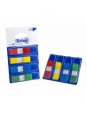 Tartan Pack de 4 Dispensadores de 35 Marcadores Adhesivos Reposicionables - 11x43mm - Colores Surtidos