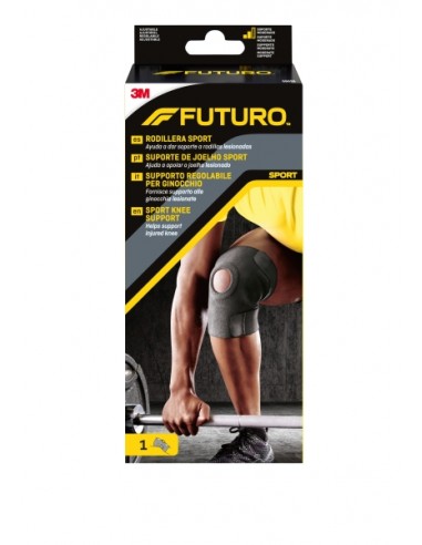 Futuro Sport Rodillera - Ajustable (33 - 44.4cm) - Color Negro