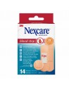 Nexcare Blood-Stop Pack de 14 Apositos Surtidos - Resistente al Agua - Mayor Rapidez Deteniendo Hemorragias - Color Piel