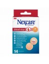 Nexcare Blood-Stop Pack de 14 Apositos Tipo Parche - 22mm de Diametro - Resistente al Agua - Mayor Rapidez Deteniendo