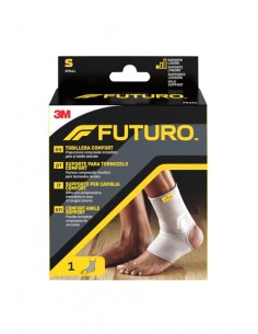 Futuro Comfort Tobillera - Talla S (25.4 - 31.8cm) - Transpirable - Elastico - Color Gris
