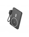 Leotec Powerbank Inalambrico 5.000 mAh --PD 20W - Qi 15W - Color Negro