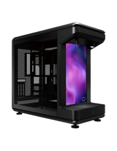 Cooler Master MasterFrame 360 Stage LCD Caja ATX - 2x USB-A 3.2 1x USB-C 4.0 1x Audio y Micro - Pantalla 15 6" FHD - Focos