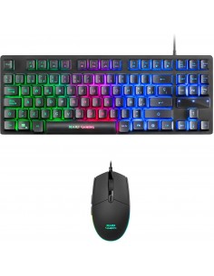 Mars Gaming Pack Teclado Formato TKL-Raton 3200dpi 6 Botones - Conectividad USB - Iluminacion RGB - Antighosting