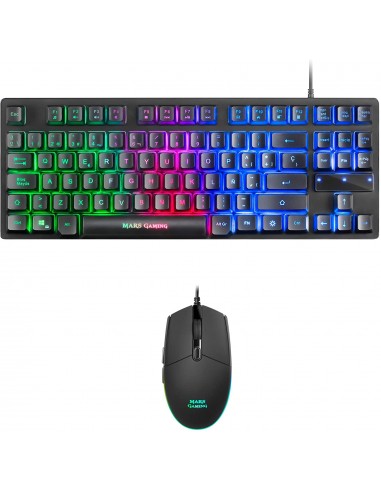 Mars Gaming Pack Teclado Formato TKL-Raton 3200dpi 6 Botones - Conectividad USB - Iluminacion RGB - Antighosting