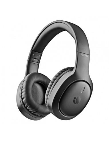 NGS Artica Tempest Auriculares Bluetooth 6.0 - Bateria Extraible - Plegable - Autonomia hasta 80h - Color Negro