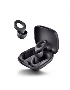NGS Noon Tapones para Oidos con Reduccion de Ruido - Silicona - Funda y 4 Almohadillas - Color Negro