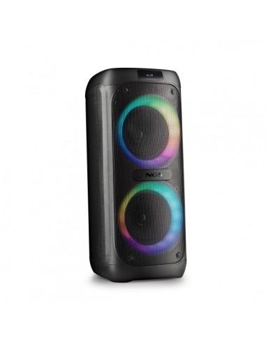 NGS Wild Banger 2 Altavoz Portatil 160W TWS Bluetooth 5.3 - Autonomia hasta 4h - USB y Aux In - Iluminacion LED - Color Negro