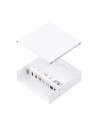 Aisens Caja de Conexiones VGA-Jack 3.5-2x HDM-2x USB-B-2x RJ45 Cat.6A STP - Color Blanco