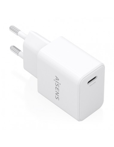 Aisens Cargador Gan 20W - 1xUSB-C PD3.0 - Color Blanco