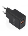 Aisens Cargador Gan 20W - 1xUSB-C PD3.0 - 1xUSB-A QC3.0 - Color Negro