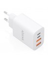 Aisens Cargador Gan 32W - 2xUSB-C PD3.0 - 2xUSB-A QC3.0 - Color Blanco