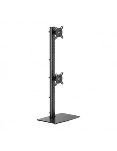 Aisens Soporte de Mesa Eco con Peana Giratorio e Inclinable para 2 Monitores TV de 17-34" - Peso mÃ¡ximo 12Kg - Color Negro
