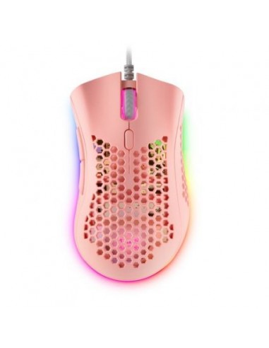 Mars Gaming MMEX Raton Gaming USB 32000dpi - Carcasa de Panel Perforado - 7 Botones Programables - Iluminacion RGB Chroma -