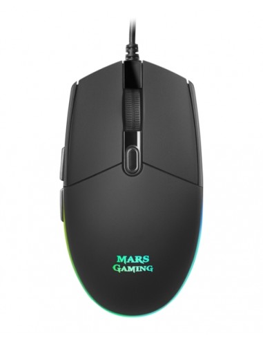 Mars Gaming MMG Raton Gaming USB 3200dpi - 6 Botones - Iluminacion LED RGB - Uso Diestro - Cable de 1.60m