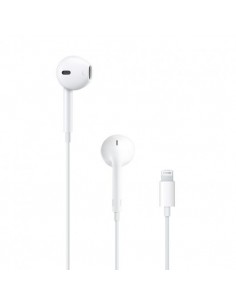 Apple EarPods Auriculares Binaurales Lightning - Microfono Integrado - Control de Volumen - Color Blanco