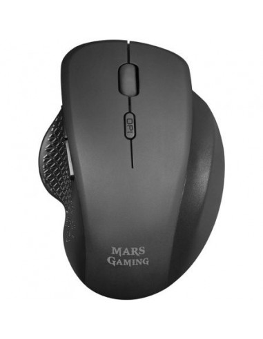 Mars Gaming MMWERGO Raton Inalambrico USB 3200dpi - Diseño Ergonomico - Switches Mecanicos Kailh - Uso Diestro