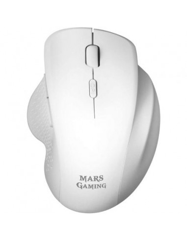 Mars Gaming MMWERGO Raton Inalambrico USB 3200dpi - Diseño Ergonomico - Switches Mecanicos Kailh - Uso Diestro