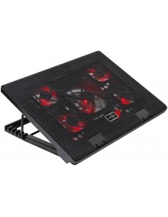 Mars Gaming MNBC2 Base de Refrigeracion para Portatil hasta 17.3" USB - Inclinacion Ajustable - 5 Ventiladores - Iluminacion