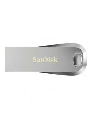 Sandisk Ultra Lux Memoria USB 3.1 128GB - Sin Tapa - Color Acero (Pendrive)