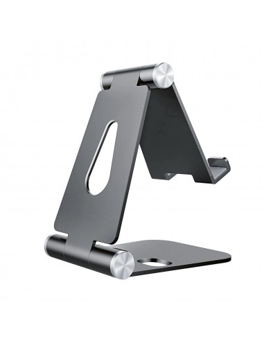 Aisens Soporte de Sobremesa Tamaño M Ajustable (2 Pivotes) para Movil-Tablet - Color Gris