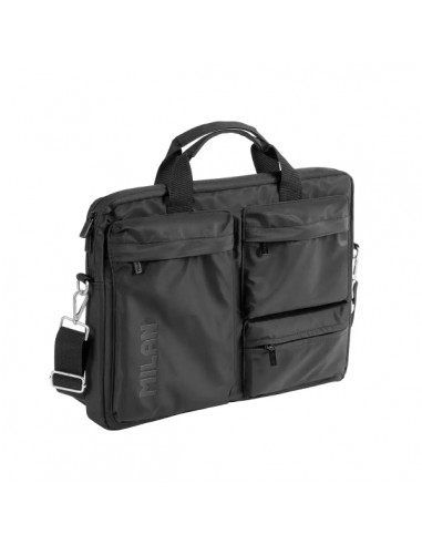 Milan Shadow Maletin para Portatiles hasta 17" - Compartimento Principal Acolchado - 3 Bolsillos Exteriores - Asas y