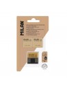 Milan Master Gum Pack de Goma con Funda Rigida-2 Gomas de Recambio - Para Bellas Artes - Miga de Pan - Caucho Sintetico -